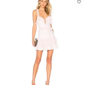 For Love & Lemons Dixie Ruffled Mini Dress NWOT S